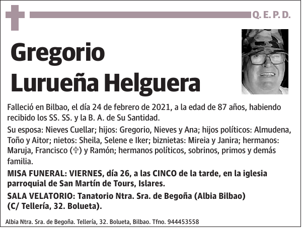 Gregorio Lurueña Helguera