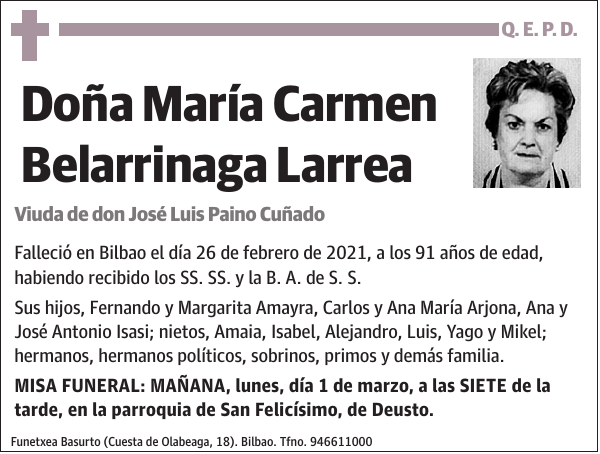 María Carmen Belarrinaga Larrea