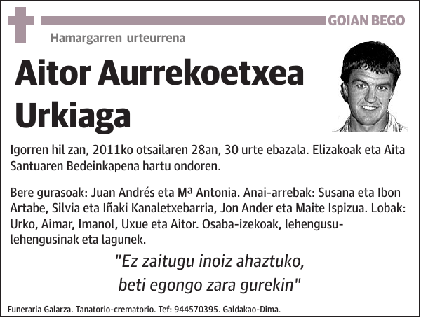 Aitor Aurrekoetxea Urkiaga