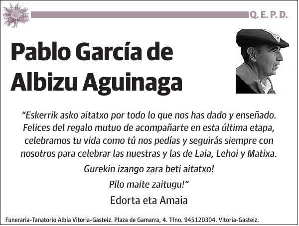 Pablo García de Albizu Aguinaga