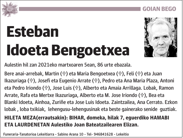 Esteban Idoeta Bengoetxea