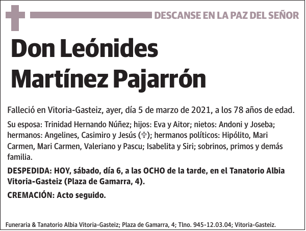 Leónides Martínez Pajarrón