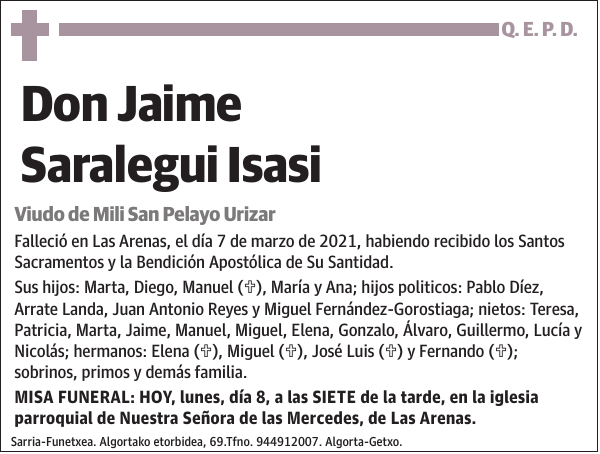 Jaime Saralegui Isasi