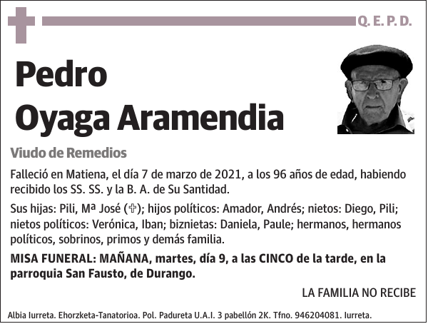 Pedro Oyaga Aramendia