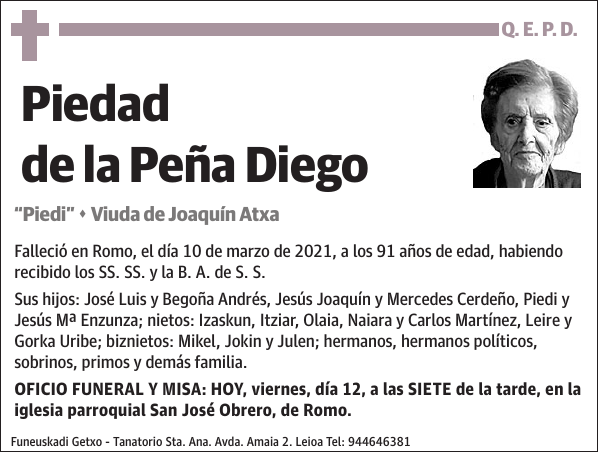 Piedad de la Peña Diego