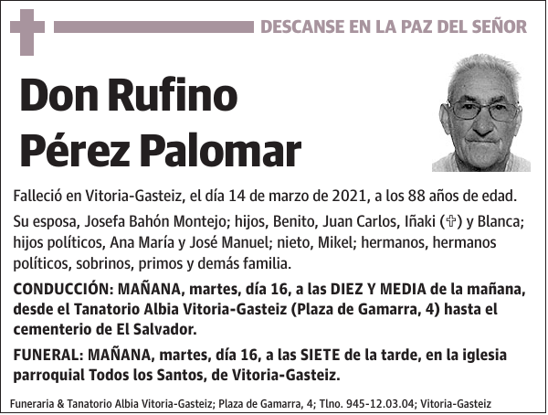 Rufino Pérez Palomar