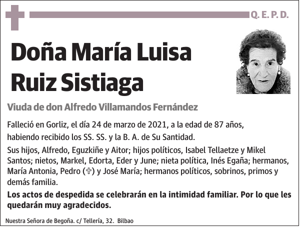 María Luisa Ruiz Sistiaga