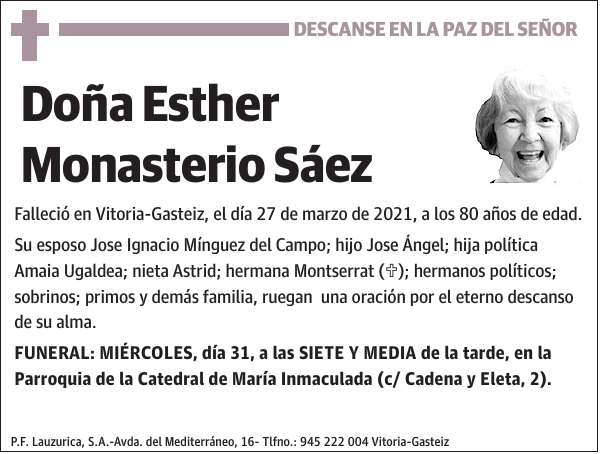 Esther Monasterio Sáez