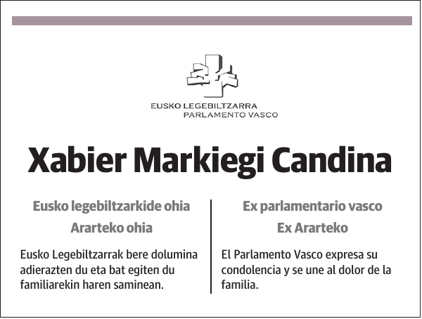 Xabier Markiegi Candina