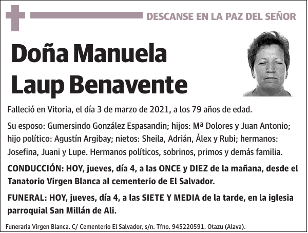 Manuela Laup Benavente