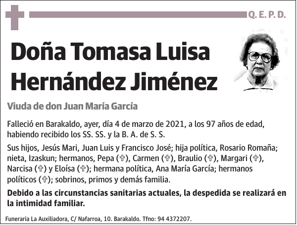 Tomasa Luisa Hernández Jiménez