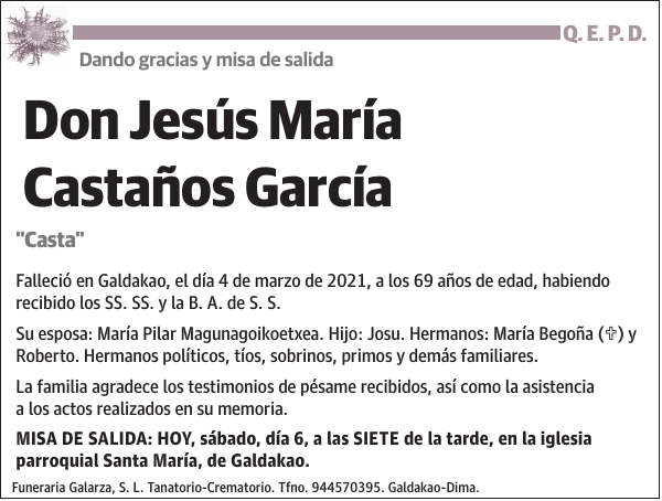 Jesús María Castaños García