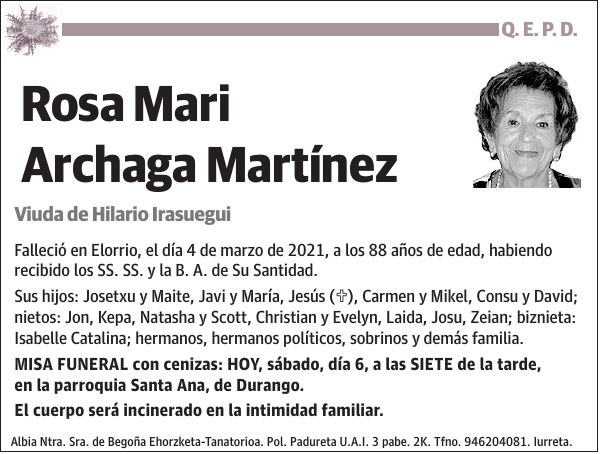 Rosa Mari Archaga Martínez