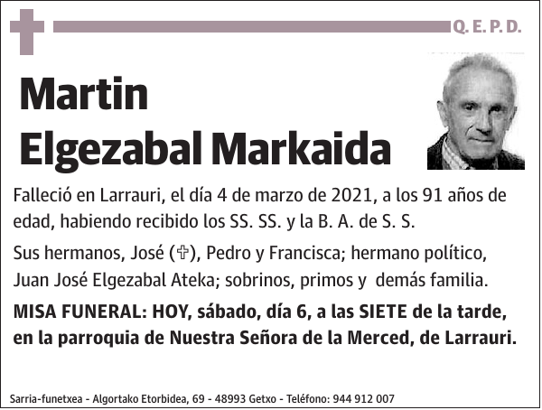 Martin Elgezabal Markaida