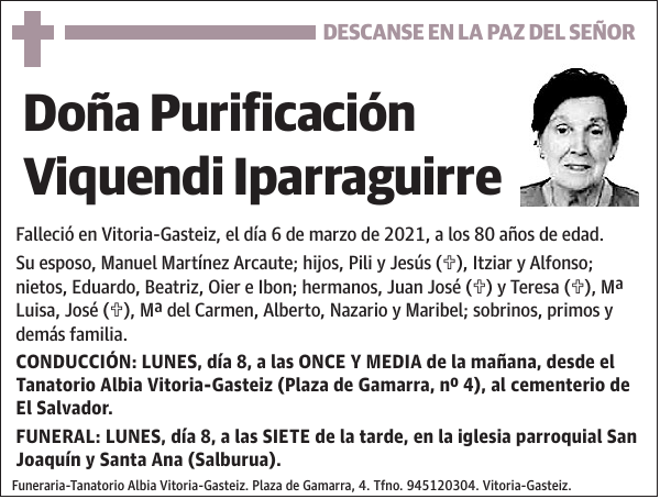 Purificación Viquendi Iparraguirre