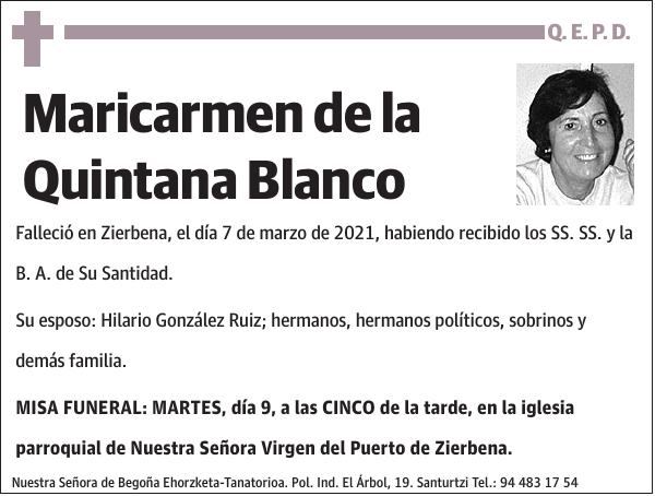 Maricarmen de la Quintana Blanco