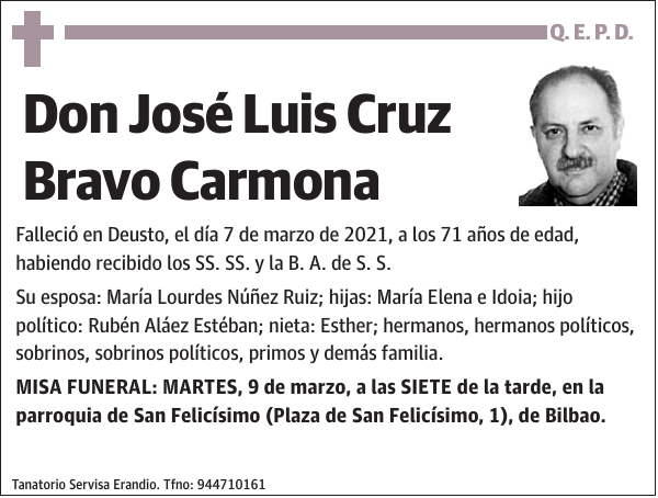 José Luis Cruz Bravo Carmona