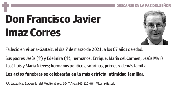 Francisco Javier Imaz Corres