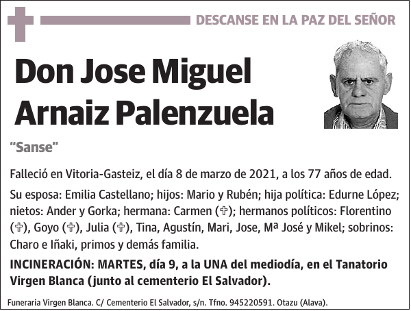 Jose Miguel Arnaiz Palenzuela