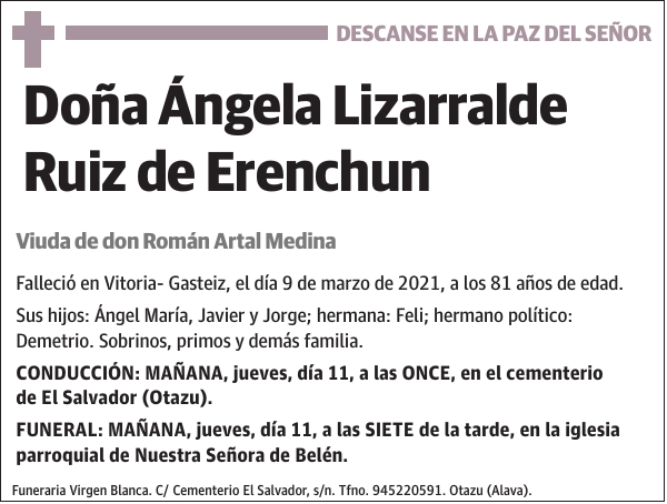 Ángela Lizarralde Ruiz de Erenchun