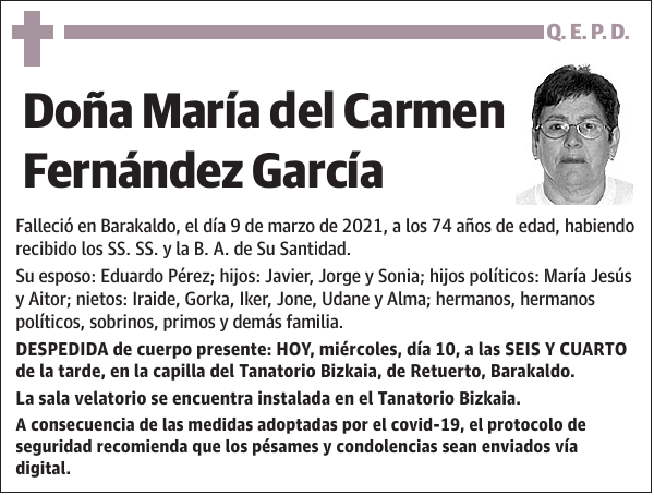 María del Carmen Fernández García