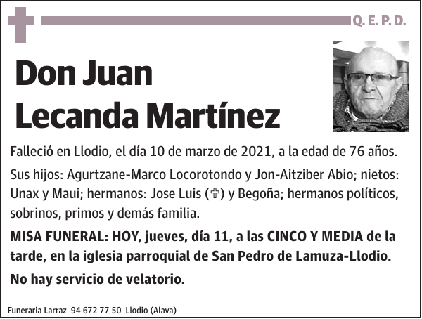 Juan Lecanda Martínez