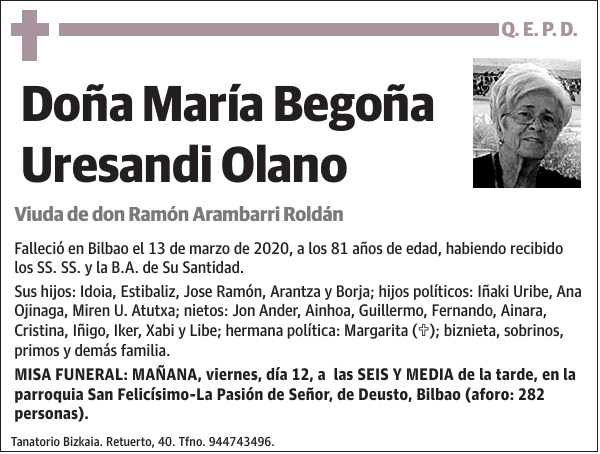 María Begoña Uresandi Olano