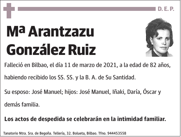 Mª Arantzazu González Ruiz