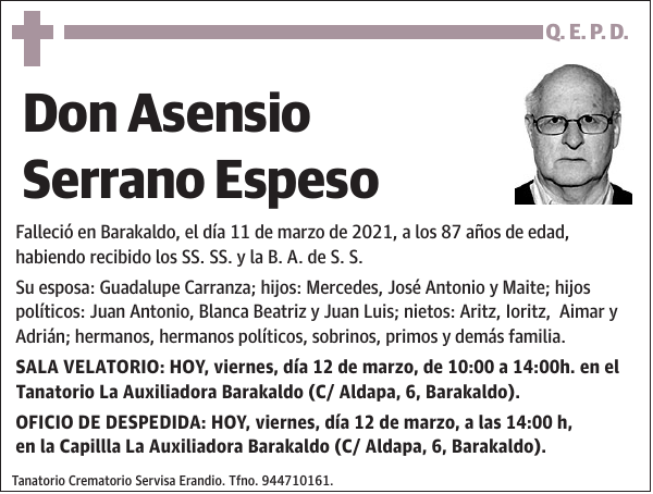 Asensio Serrano Espeso