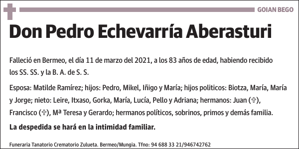 Pedro Echevarría Aberasturi