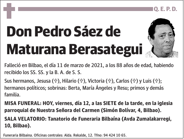 Pedro Sáez de Maturana Berasategui