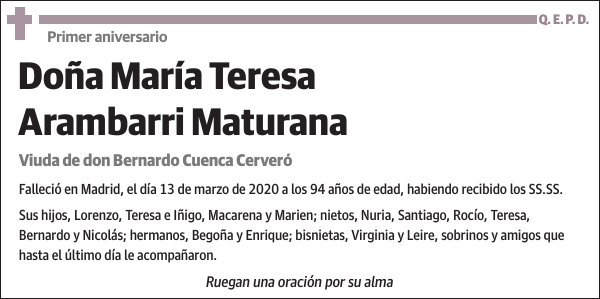 María Teresa Arambarri Maturana