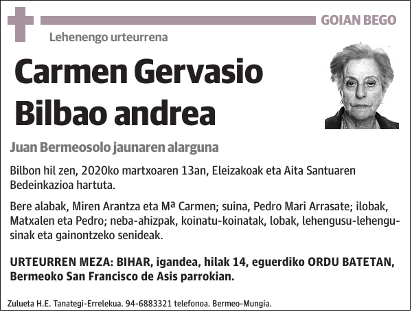 Carmen Gervasio Bilbao