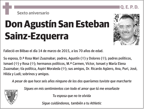 Agustín San Esteban Sainz-Ezquerra