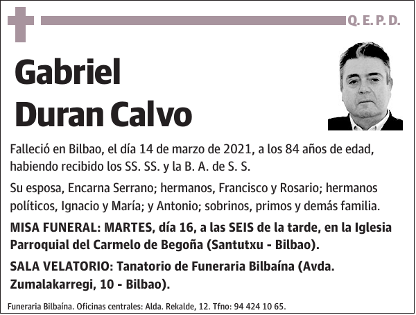 Gabriel Duran Calvo