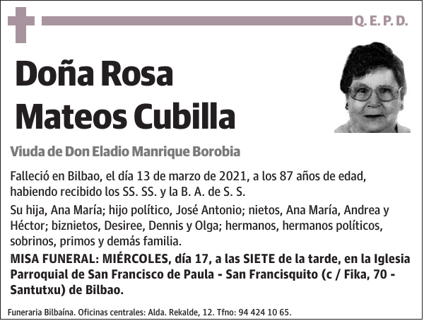 Rosa Mateos Cubilla