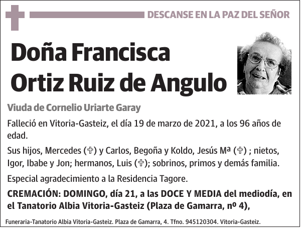 Francisca Ortiz Ruiz de Angulo