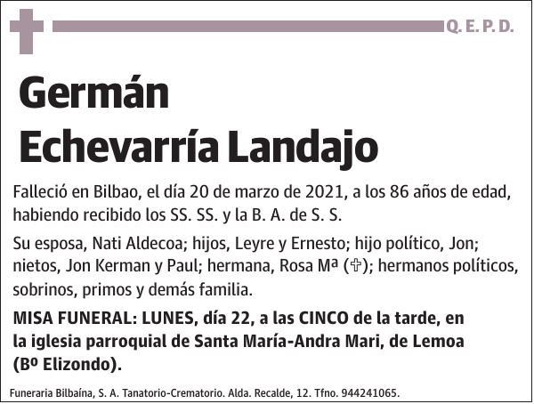 Germán Echevarría Landajo