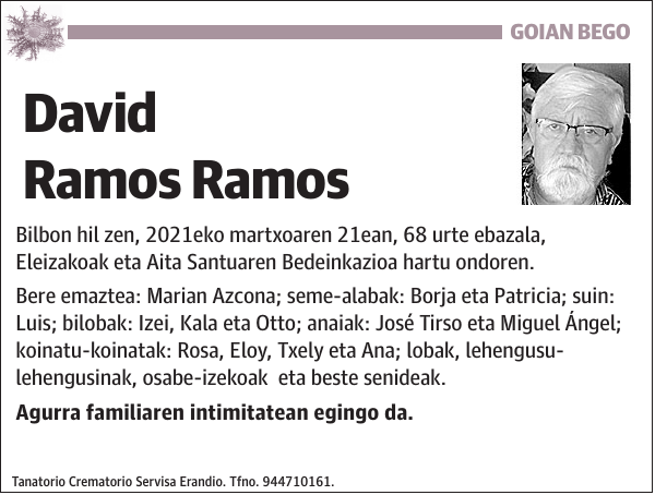 David Ramos Ramos Bilbon