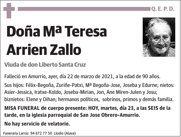 Mª Teresa Arrien Zallo