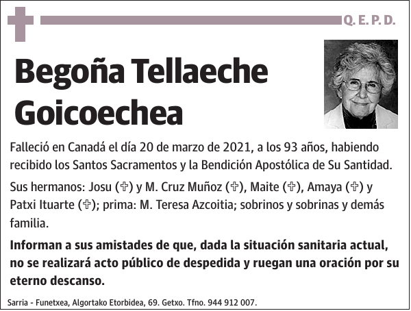 Begoña Tellaeche Goicoechea