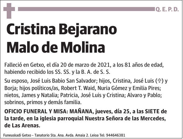 Cristina Bejarano Malo de Molina