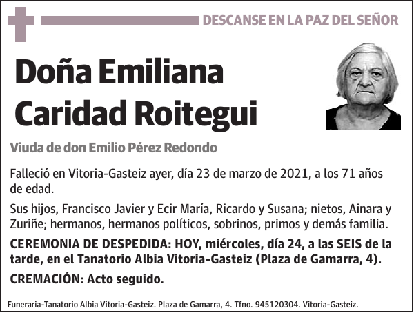 Emiliana Caridad Roitegui