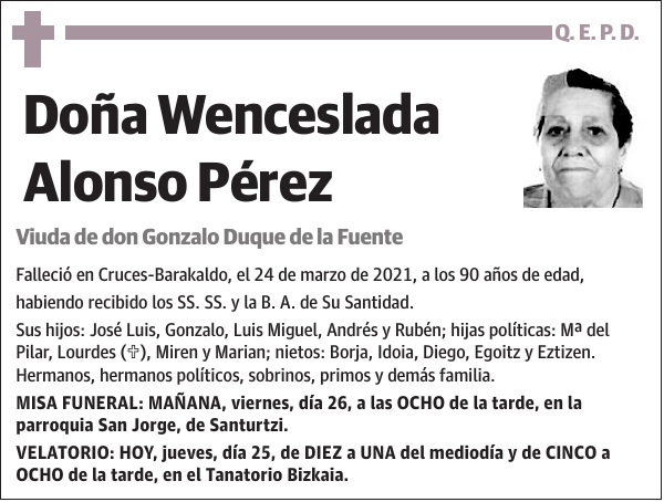 Wenceslada Alonso Pérez