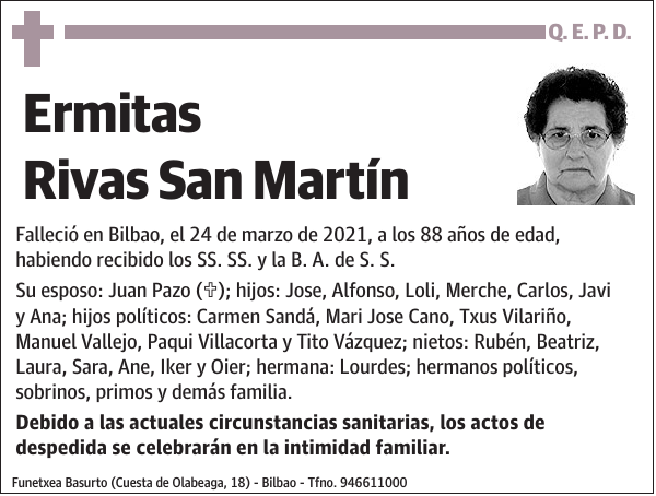 Ermitas Rivas San Martín