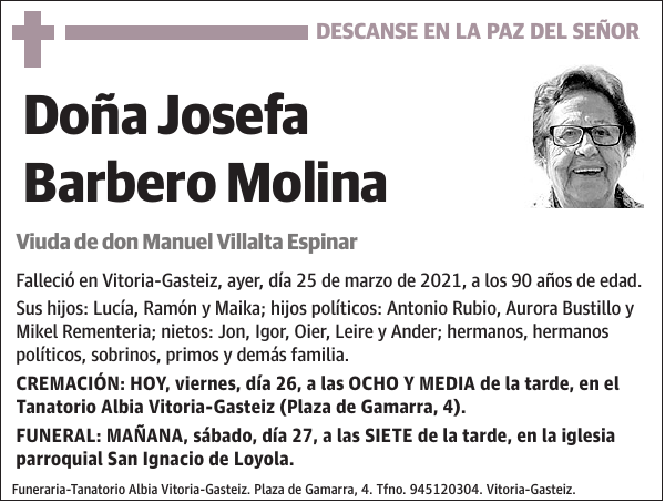 Josefa Barbero Molina