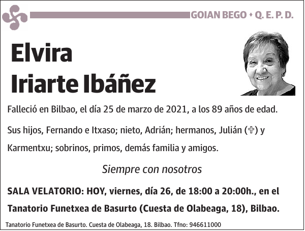 Elvira Iriarte Ibáñez