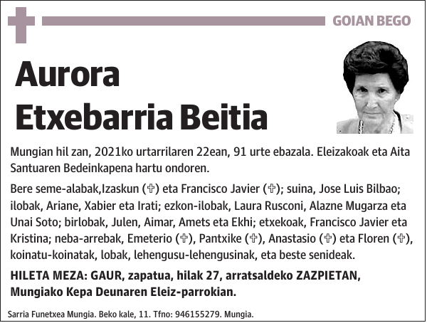 Aurora Etxebarria Beitia