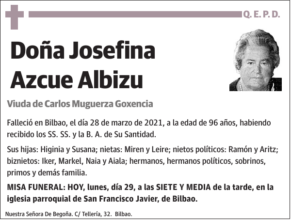 Josefina Azcue Albizu