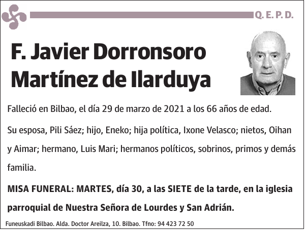 F. Javier Dorronsoro Martínez de Ilarduya